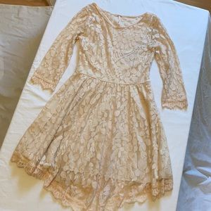 Cream Lace Dress